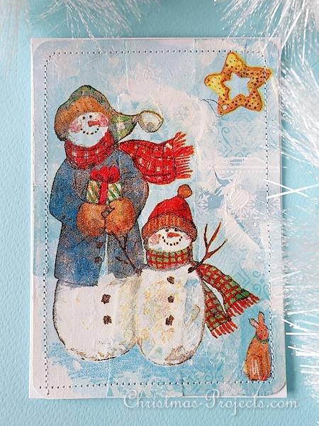 Artistic Snowmen Card 3