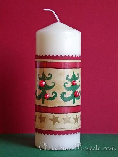 Christmas Candle Wrap