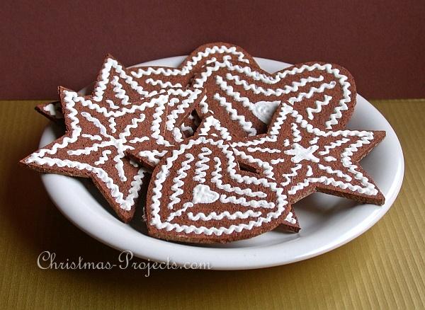 Christmas Craft - Faux Gingerbread Christmas Cookies (Cork Craft) 330