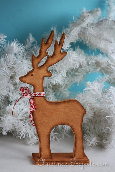 Christmas Decoration - Wooden Reindeer Craft