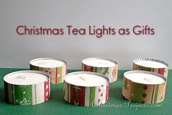 Christmas Gift Idea to Craft - Set of Tea Lights 