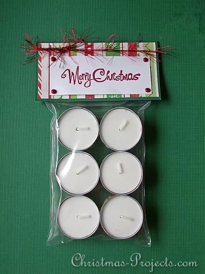 Christmas Gift Idea to Craft - Set of Tea Lights 2