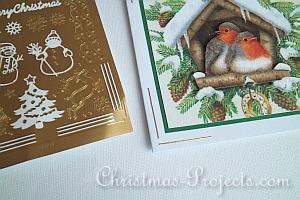 Christmas Robin Card Tutorial 5