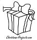 Coloring Book Page - Christmas Present 75