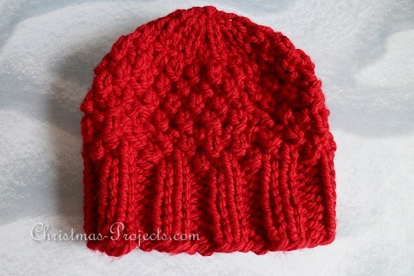 Knitting - Red Knitted Beanie