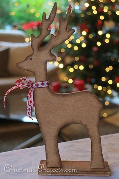 Reindeer Wood Craft for Christmas
