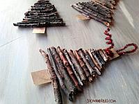 Rustic Twig and Cardboard Ornaments