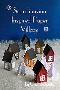 Scandinavian Inspired Paper Village