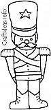 Toy Soldier Coloring Book Page