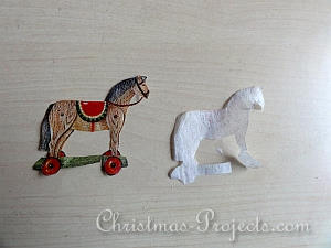 Tutorial - Wood Slice Christmas Tree Ornaments 2