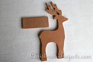 Wooden Reindeer Pieces